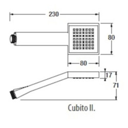 Sprchová hlavice Jika Cubito chrom H3614200040411
