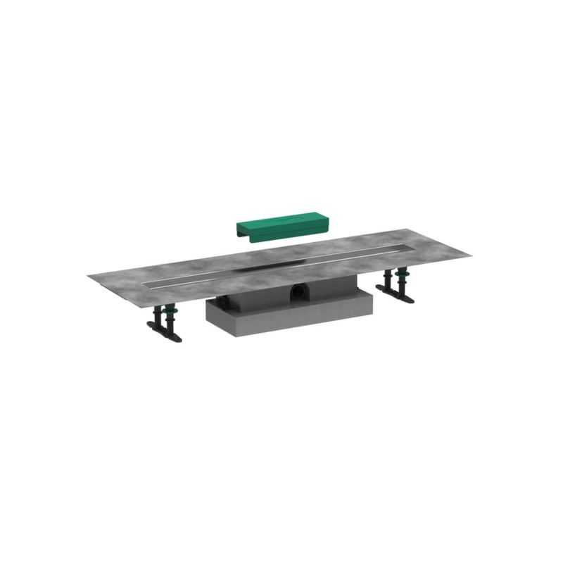 Úplná sada pro plochou instalaci Hansgrohe uBox Universal 80 cm nerez 56018180