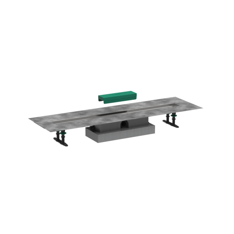 Úplná sada pro plochou instalaci Hansgrohe uBox Universal 90 cm nerez 56019180