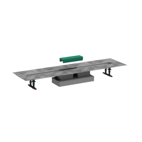 Úplná sada pro plochou instalaci Hansgrohe uBox Universal 100 cm nerez 56020180