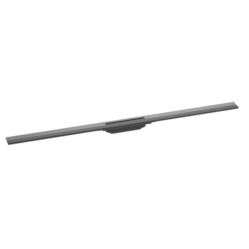 Sprchový žlab Hansgrohe RainDrain Flex 120 cm nerez kartáčovaný černý chrom 56047340