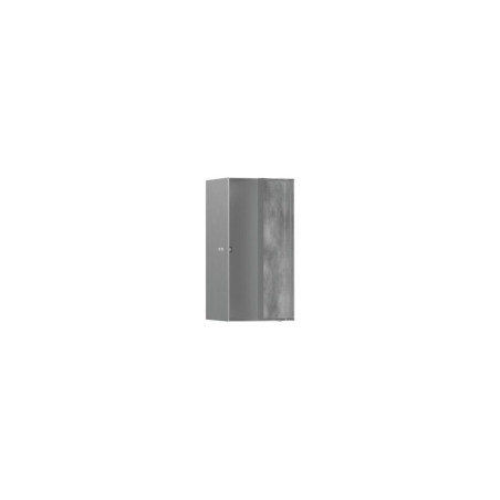 Polička Hansgrohe XtraStoris Rock s dvířky nerez 56088800