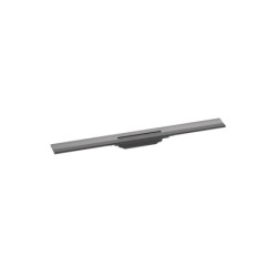 Sprchový žlab Hansgrohe RainDrain Flex 80 cm nerez kartáčovaný černý chrom 56051340