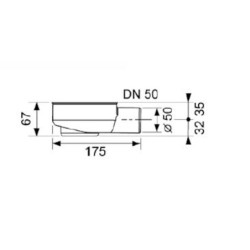 Sifon Tece Drainline plast černá 650000