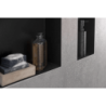 Polička Hansgrohe XtraStoris Minimalistic bez orámování matná černá 56073670