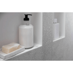 Polička Hansgrohe XtraStoris Minimalistic bez orámování matná bílá 56073700