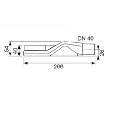 Sifon Tece Drainline plast černá 650004
