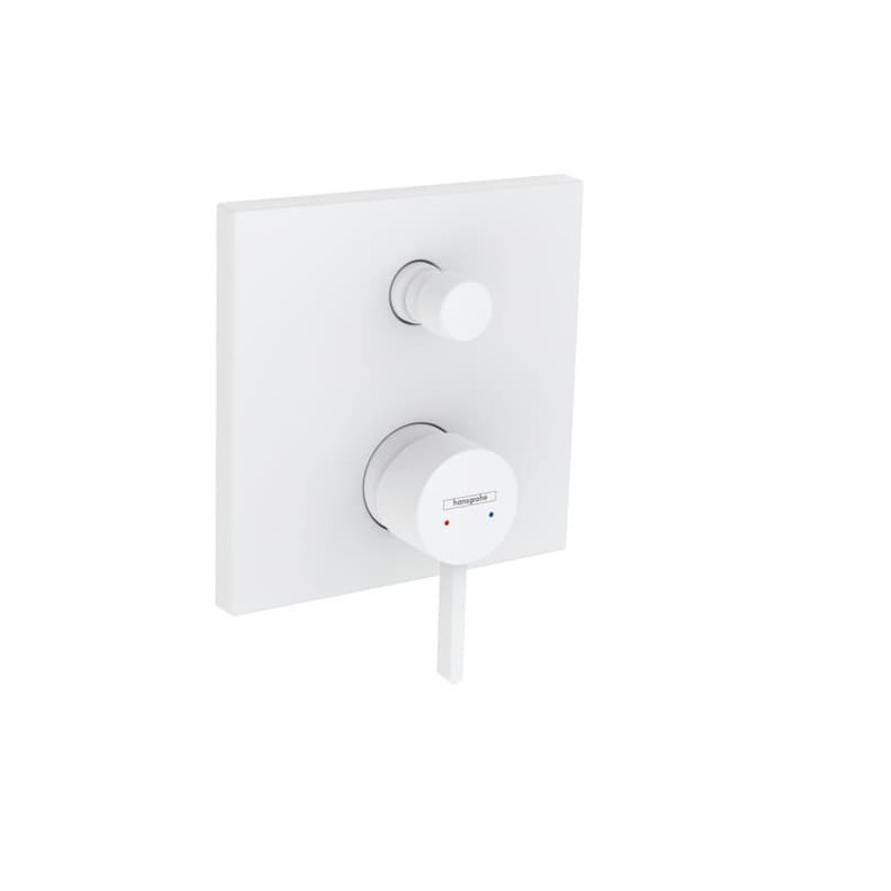 Sprchová a vanová baterie Hansgrohe Finoris bez podomítkového tělesa matná bílá 76416700