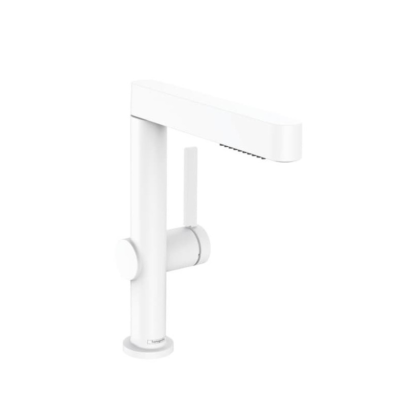 Umyvadlová baterie Hansgrohe Finoris s vytahovací sprškou, 2 proudy matná bílá 76063700