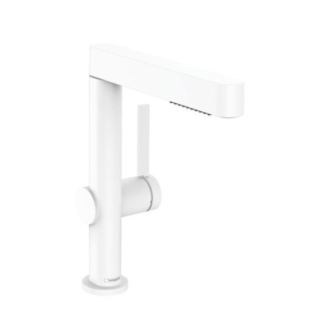 Umyvadlová baterie Hansgrohe Finoris s vytahovací sprškou, 2 proudy matná bílá 76063700