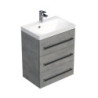 Koupelnová skříňka s umyvadlem SAT Cube Way 60x76,5x40 cm beton CUBE2603BE