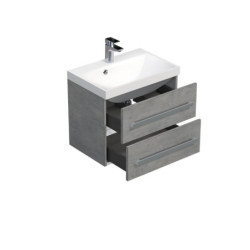 Koupelnová skříňka s umyvadlem SAT Cube Way 60x53x40 cm beton CUBE260ZBE