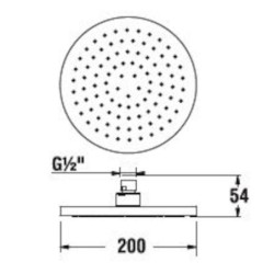 Hlavová sprcha Jika Mio chrom H3677100040411