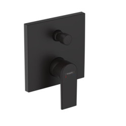 Sprchová a vanová baterie Hansgrohe Vernis Shape bez podomítkového tělesa černý mat 71468670