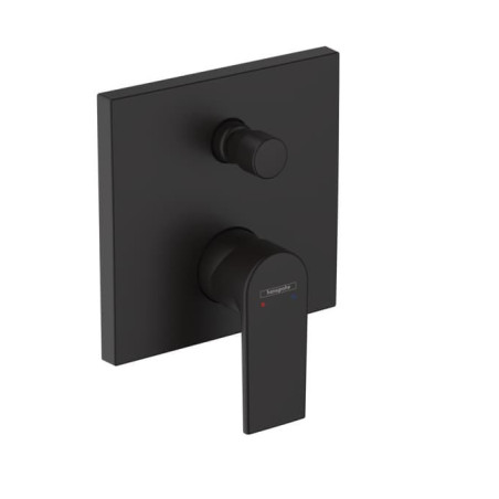 Sprchová a vanová baterie Hansgrohe Vernis Shape bez podomítkového tělesa černý mat 71469670