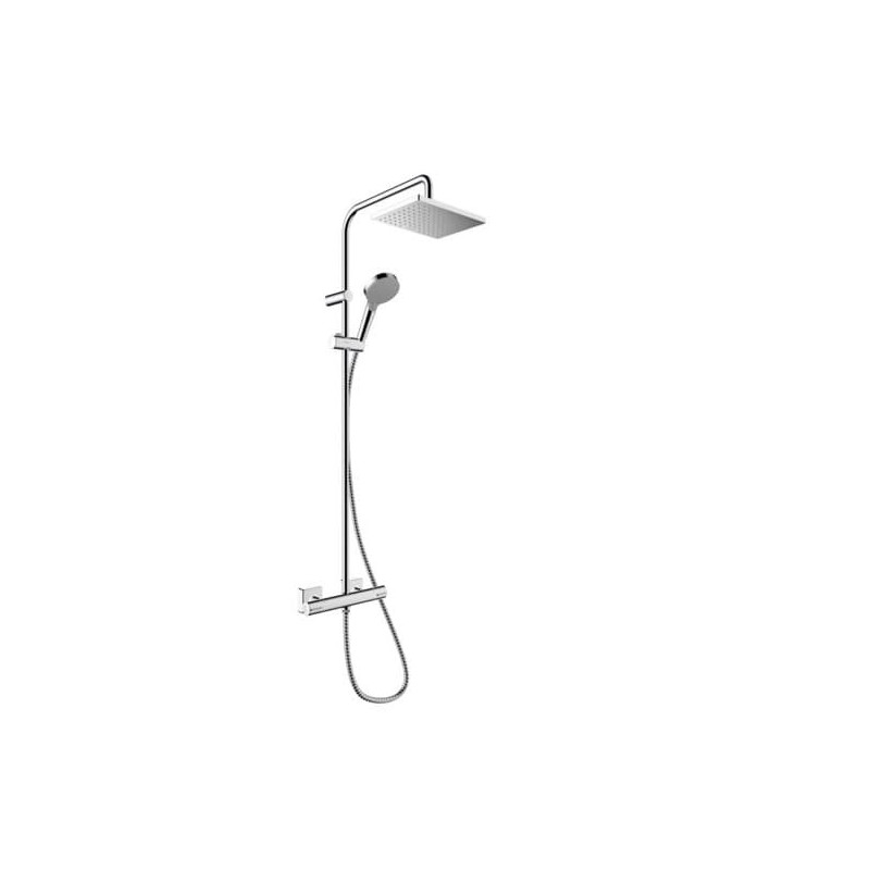 Sprchový systém Hansgrohe Vernis Shape na stěnu s termostatickou baterií chrom 26286000