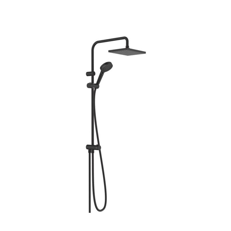 Sprchový systém Hansgrohe Vernis Shape na stěnu bez baterie černý mat 26289670