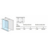 Sprchová zástěna walk-in 120 cm Jika Pure H2674200026681