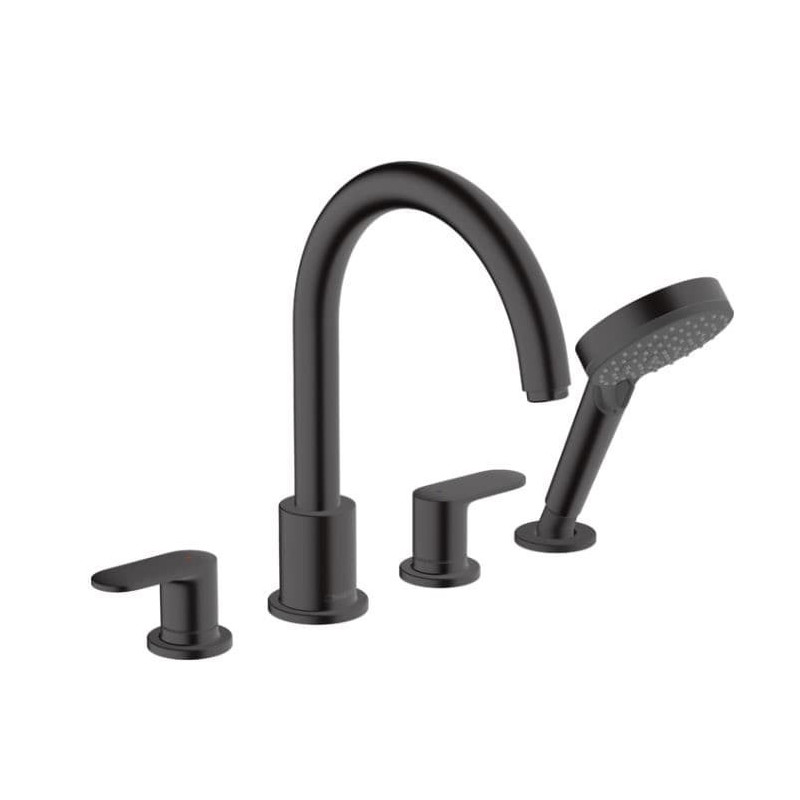 Vanová baterie Hansgrohe Vernis Blend se sprchovým setem černý mat 71456670