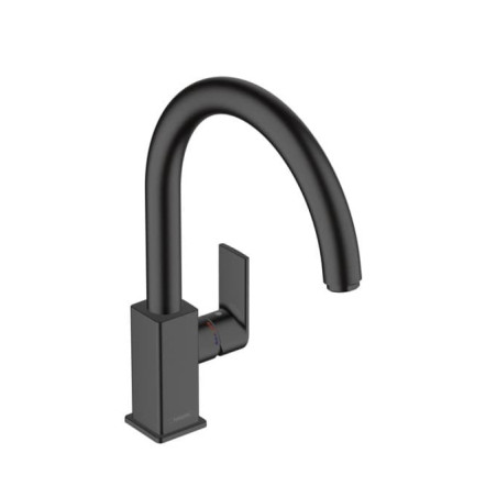 Dřezová baterie Hansgrohe Vernis Shape M35 s otočným ramínkem černý mat 71871670