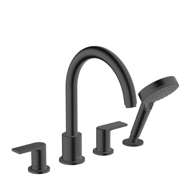 Vanová baterie Hansgrohe Vernis Shape se sprchovým setem černý mat 71459670