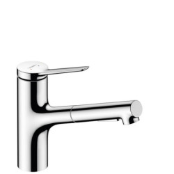 Dřezová baterie Hansgrohe Zesis s vytahovací sprškou, 2 proudy chrom 74810000
