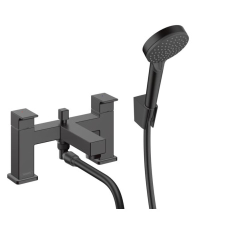 Vanová baterie Hansgrohe Vernis Shape se sprchovým setem černý mat 71462670