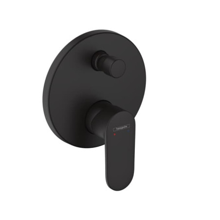 Sprchová a vanová baterie Hansgrohe Vernis Blend bez podomítkového tělesa černý mat 71467670