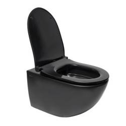 WC závěsné SAT Infinitio včetně prkénka softclose, zadní odpad SATINF011RREXPBKM
