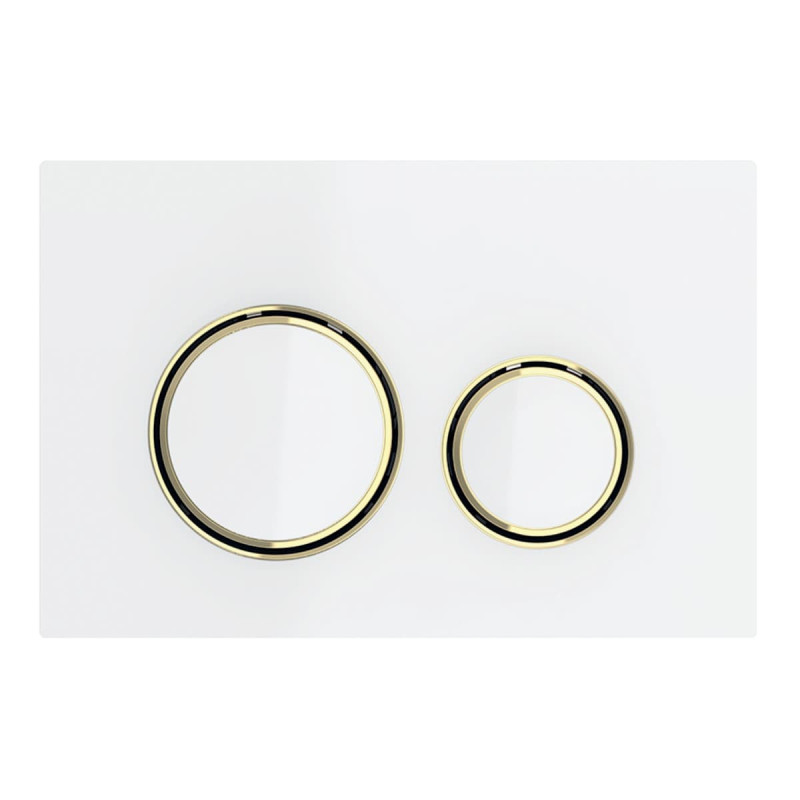 Ovládací tlačítko Geberit Sigma21 sklo bílá 115.652.SI.1