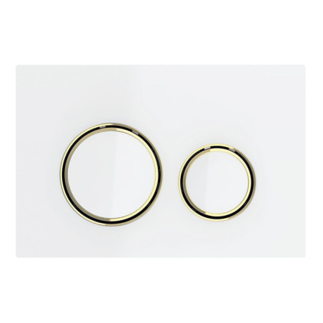 Ovládací tlačítko Geberit Sigma21 sklo bílá 115.652.SI.1