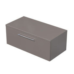 Koupelnová skříňka pod umyvadlo na desku Naturel Ratio 100x39,6x50 cm basalto lesk ND1001Z36.A2496
