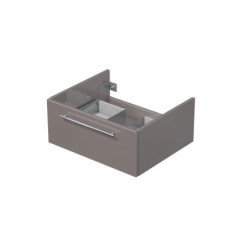 Koupelnová skříňka pod umyvadlo na desku Naturel Ratio 60x29,6x50 cm basalto lesk ND601Z26.A2496