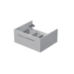Koupelnová skříňka pod umyvadlo na desku Naturel Ratio 60x29,6x50 cm šedá lesk ND601Z26.A2736