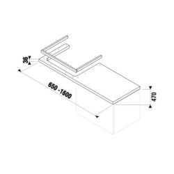 Deska pod umyvadlo Jika Cubito x40,3x3,6 bílá H46J4230115001