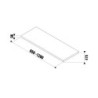 Deska pod umyvadlo Jika Cubito 128x47x3,6 cm bílá H46J4200105001