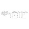 Umyvadlo Roca Meridian 55x32 cm otvor pro baterii vlevo A32724Y000