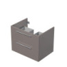 Koupelnová skříňka pod umyvadlo na desku Naturel Ratio 70x59,6x50 cm basalto lesk ND702Z56.A2496