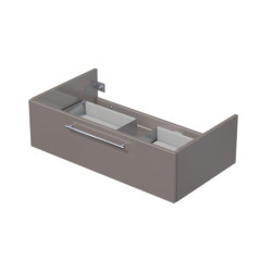 Koupelnová skříňka pod umyvadlo na desku Naturel Ratio 90x29,6x50 cm basalto lesk ND901Z26.A2496