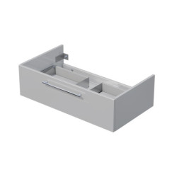 Koupelnová skříňka pod umyvadlo na desku Naturel Ratio 90x29,6x50 cm šedá lesk ND901Z26.A2736