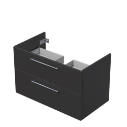 Koupelnová skříňka pod umyvadlo na desku Naturel Ratio 90x59,6x50 cm antracit lesk ND902Z56.A0076