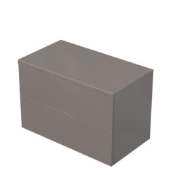 Koupelnová skříňka pod umyvadlo na desku Naturel Ratio 90x59,6x50 cm basalto lesk ND902Z56PU.A2496