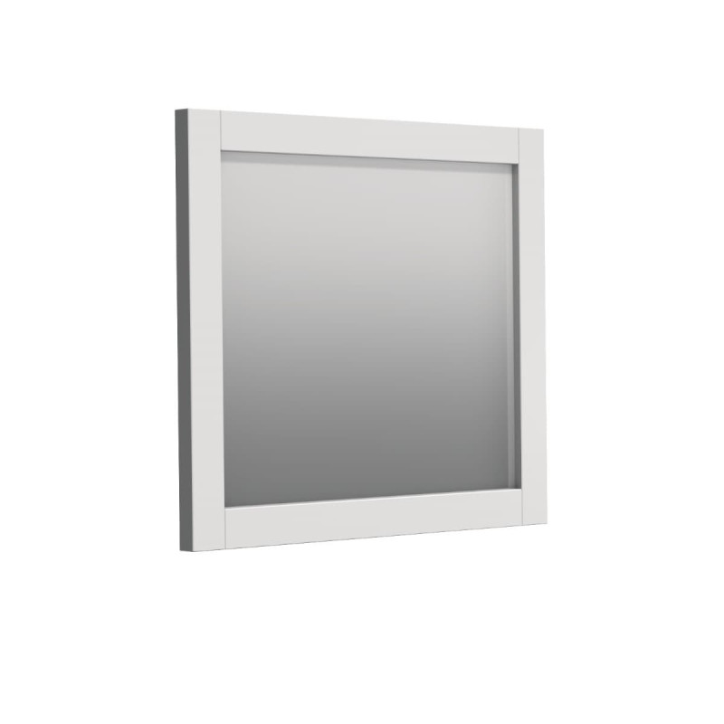 Zrcadlo Naturel Ratio 80x70 cm bílá lesk RAMZR.80.A0016