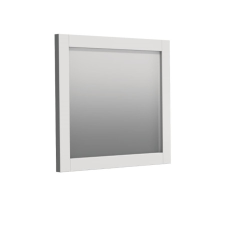 Zrcadlo Naturel Ratio 80x70 cm bílá lesk RAMZR.80.A0016