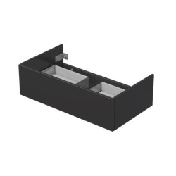 Koupelnová skříňka pod umyvadlo na desku Naturel Ratio 90x29,6x50 cm antracit lesk ND901Z26PU.A0076