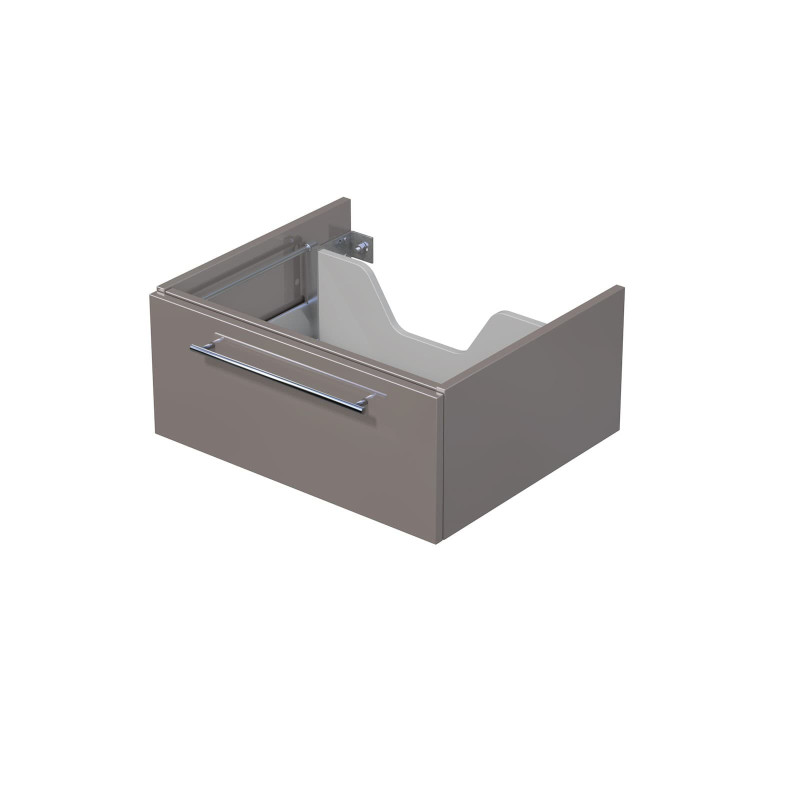 Koupelnová skříňka pod desku s 1 zásuvkou Naturel Ratio 60x26x50 cm basalto lesk ZB601Z26.A2496