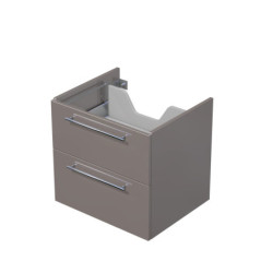 Koupelnová skříňka pod desku se 2 zásuvkami Naturel Ratio 60x56x50 cm basalto lesk ZB602Z56.A2496