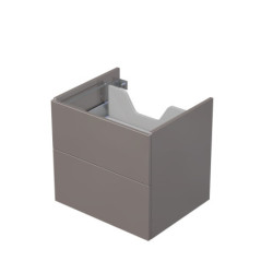 Koupelnová skříňka pod desku se 2 zásuvkami Naturel Ratio 60x56x50 cm basalto lesk ZB602Z56PU.A2496