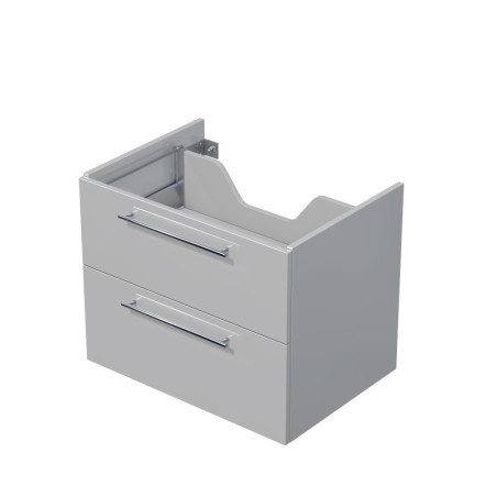 Koupelnová skříňka pod desku se 2 zásuvkami Naturel Ratio 70x56x50 cm šedá lesk ZB702Z56.A2736