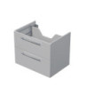 Koupelnová skříňka pod desku se 2 zásuvkami Naturel Ratio 70x56x50 cm šedá lesk ZB702Z56.A2736